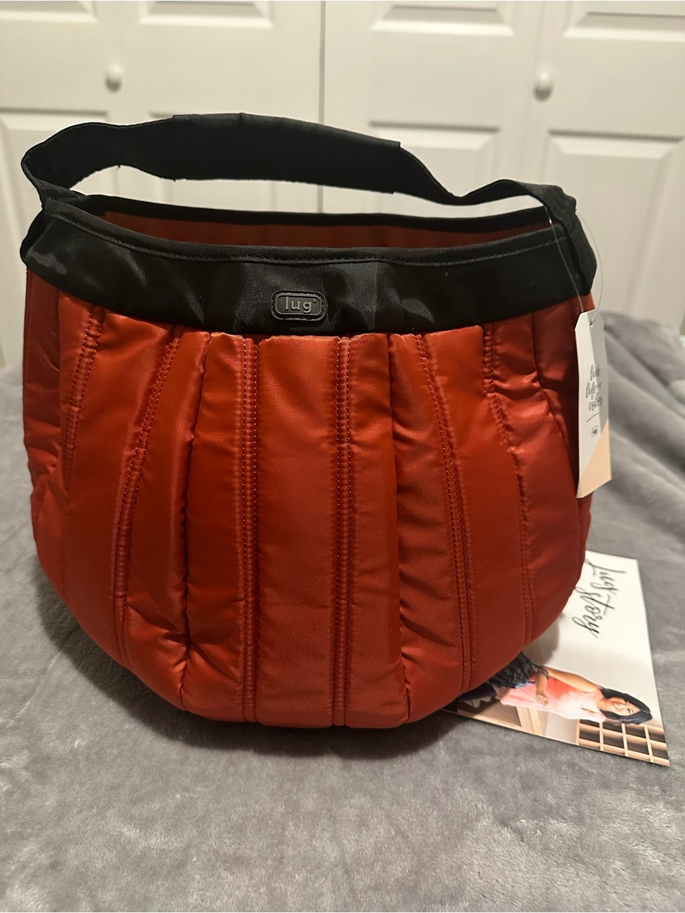 Lug Pumpkin Tote Style Multi Purpose Bag for Fall/Autumn Festivities Orange NWT